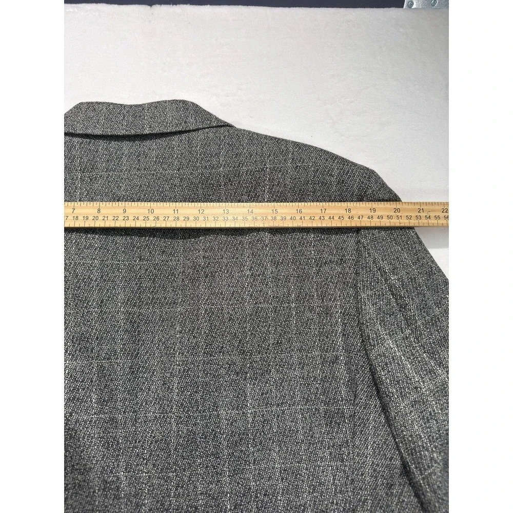 Strathmore Blazer Mens 40 Wool Herringbone Sport Coat Double Breasted Jacket
